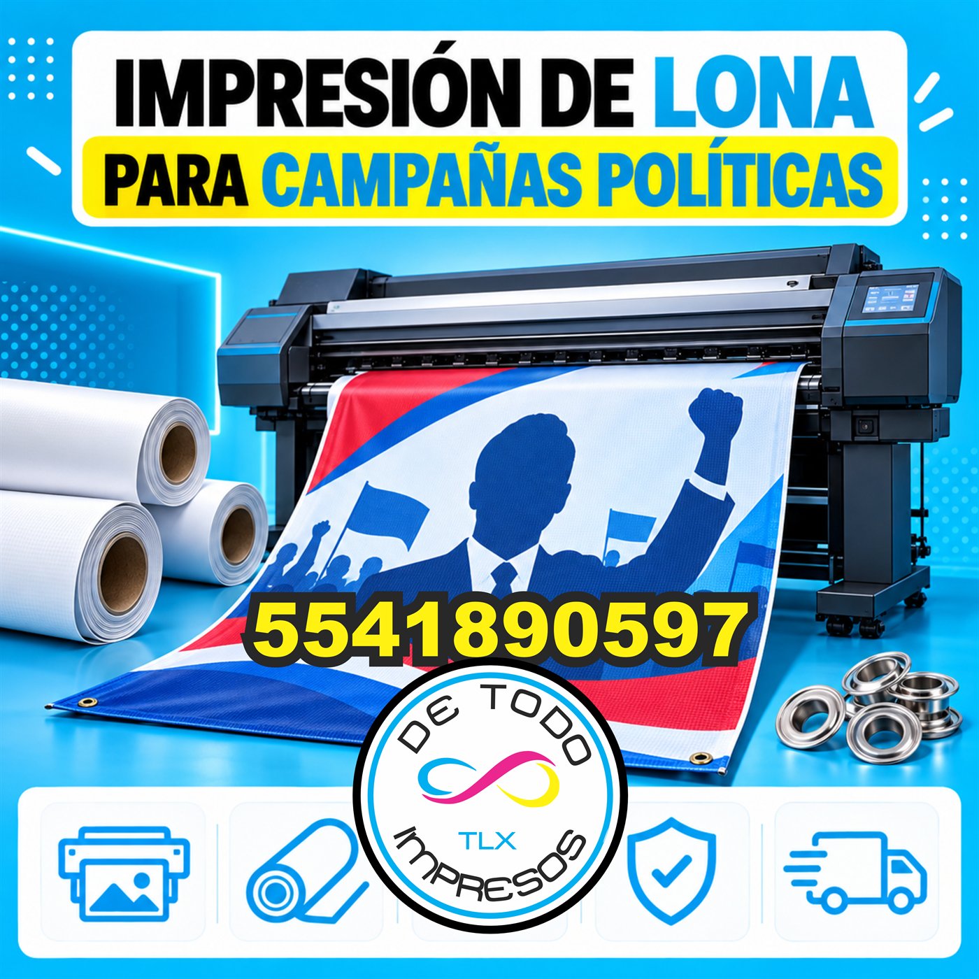 Lonas para campa&ntilde;a para campa&ntilde;as pol&iacute;ticas - De Todo Impresos TLX